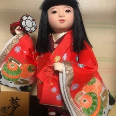 美品 日本人形 関光 夢わらべ 女の子 着物 節句 JAPAN コレクション インテリア 伝統工芸 雛祭 飾り 子ども 童 市松の画像