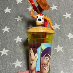トイストーリー（ウッディー）ストロー付きコップの画像