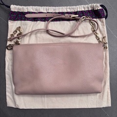 トリーバーチ ショルダーバッグ クラッチ 2way ベージュの画像
