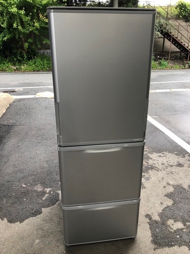 【美品】SHARP 冷蔵庫 SJ-W352F-S 350L 2020年製 家電 SJ-W352F-S 冷蔵庫 どっちもドア シルバー系 [350L /3ドア /左右開き
