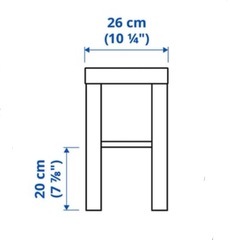小さなベンチや、棚の上の棚としてもの画像