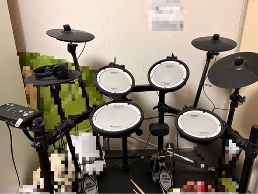 電子ドラム TD-1DMK カスタム　ツーバスペダル付き