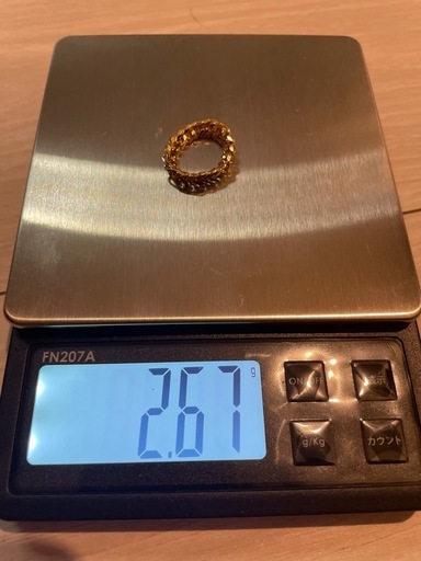 喜平　リング　k18 正規品