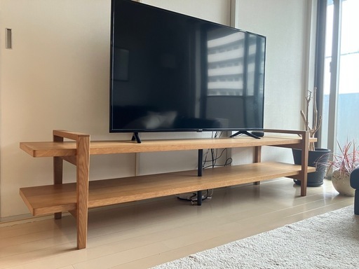 希少 廃盤品　ホワイトオーク無垢材　TVボード　2000mm