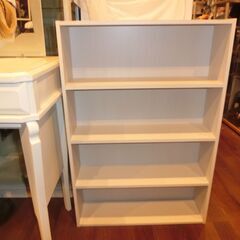 コーナンオリジナル LIFELEX 文庫本専用 カラーボックス 薄型本棚 ウッドホワイト コミックラック 本棚  ロータイプ 木製 の画像