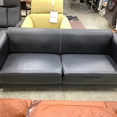 家具ならトレファク吉川店！！   oliver　2人掛けソファー　ブラックの画像