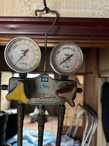 デンゲンエアコンガスマニホールドR12用