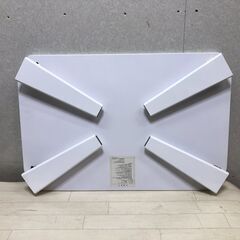 ぼん家具 BON FURNITURE フラットパネルローテーブル TBLUB1620 Sサイズ ホワイト 白 新品 未使用 未組立 シンプル モダン センターテーブル　251016-11の画像