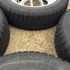 155/65R14 アルミホイール付スタッドレスタイヤ4本セットの画像