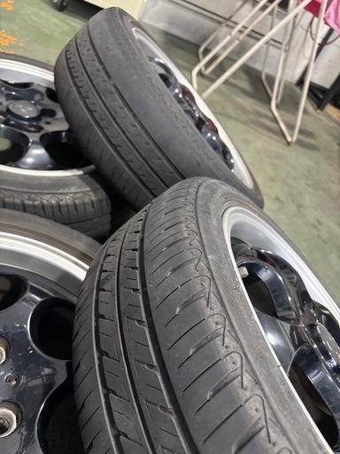 エブリーで使用してました。15インチ4穴　100タイヤホイールセット