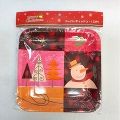 クリスマス　紙皿4枚の画像