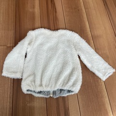 kid's zoo もこもこアウター サイズ90 ハートの画像