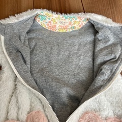 kid's zoo もこもこアウター サイズ90 ハートの画像