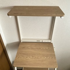 【お譲りが決まりました✨】レンジ台／収納台　コンセント付きの画像