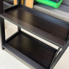 美原店 ニトリ 木製 4段 シェルフ ラック ダークブラウン　オープンシェルフの画像