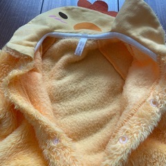 もこもこカバーオール サイズ50-70ひよこ　ハロウィン 防寒の画像