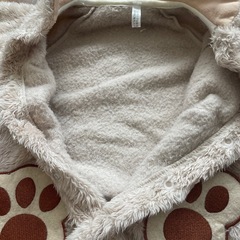 もこもこカバーオール サイズ50-70くま ハロウィン 防寒の画像