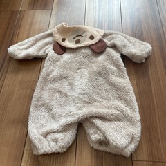 もこもこカバーオール サイズ50-70くま ハロウィン 防寒の画像