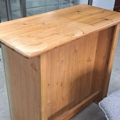 【リサイクルショップどりーむ天保山店】No.4306　カウンターテーブル　写真参照🎵　収納付き🎵の画像