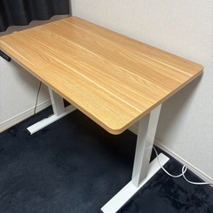 【24時間限定　格安】昇降式デスク／幅100cm／電動昇降OK／引越しのため処分の画像