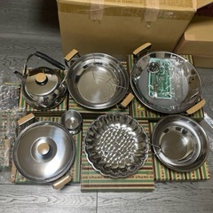 ステンレススチール調理器具セットの画像