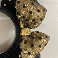 ミニー　ゴールド　カチューシャ　ディズニーリゾート　の画像