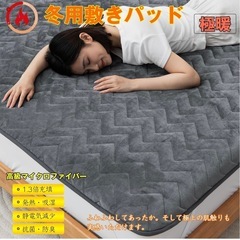 敷きパッド シングル 冬 あったか 極細マイクロファイバーの画像