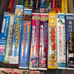 ディズニー　ジブリ他アニメ　戦隊系　VHSビデオテープまとめての画像
