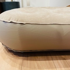 美品　電動エアーベッド シングル 約97✕190×14 ベージュの画像