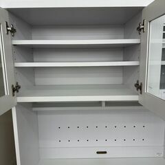★リユースのサカイ高崎店★TJ13084 (株)ベガコーポレーション レンジボード 白 H182×D41.5×W90 クリーニング済みの画像