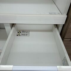 ★リユースのサカイ高崎店★TJ13086  レンジ台 白 H116×D42.5×W80 クリーニング済みの画像