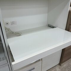 ★リユースのサカイ高崎店★TJ13086  レンジ台 白 H116×D42.5×W80 クリーニング済みの画像