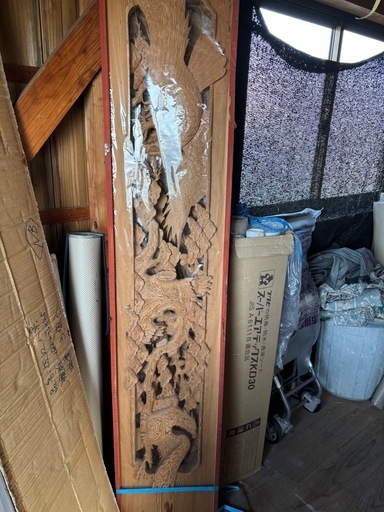 近江八景　欄間　2枚入り　新品