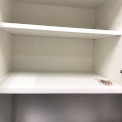 【ジャングルジャングル広陵店】末次家具　キッチンボード　シルバーの画像