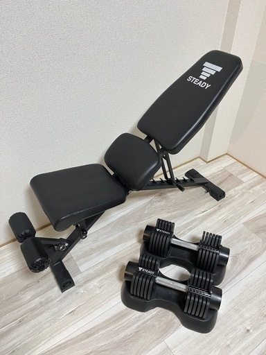 ダンベル10kg✖️2 トレーニングベンチせっとセット
