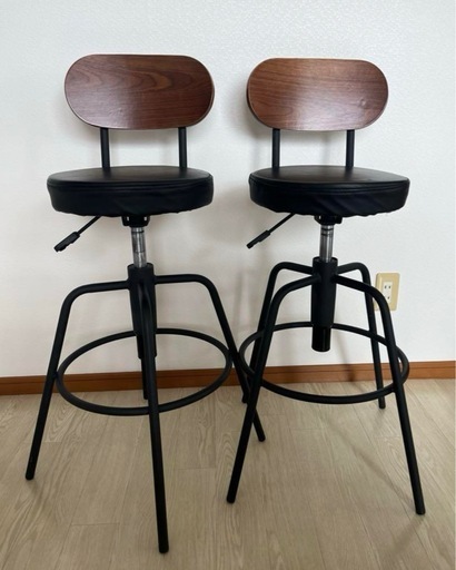 【早い者勝ち】 バースチェア ハイチェアー2脚セット