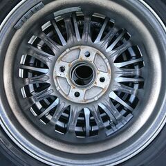 155/65R13 １３インチ アルミホイル ＋タイヤ付の画像