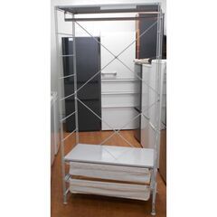 無印 スチール ユニットシェルフ ワードローブの中古が安い！激安で