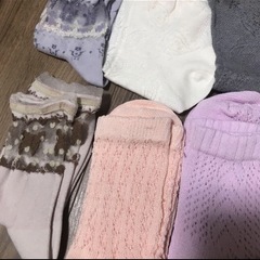 夏　レース　靴下　白　黒　水色　グリーン　パープル　ピンクの画像