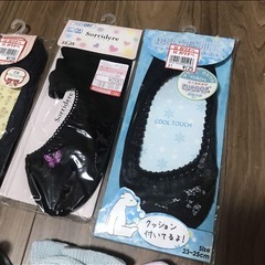 夏　レース　靴下　白　黒　水色　グリーン　パープル　ピンクの画像