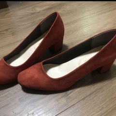 イマージュ　パンプス　新品　レンガ色の画像