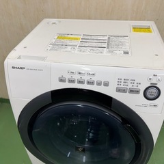 58○送料設置無料　19年製　SHARPドラム式洗濯機　7㌔　冷蔵庫の画像
