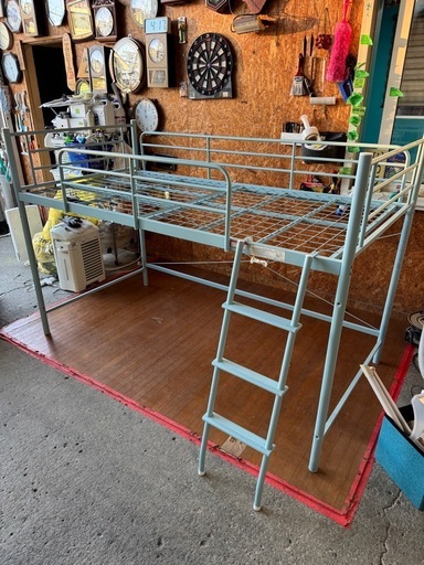 J1501   ロフトベッド　シングルベッド　フレームのみ　きずありキズあり