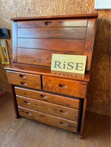 J1406 ライティングデスク　ライティングビューロー　ライティングチェスト　　インクによる変色あり