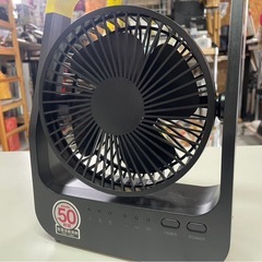 TOPLAND　トップランド　どこでもFAN　ホーム&アウトドア　SF-DF35BK　2022年製　ブラック　扇風機　ファン　3WAY　キャンプ　稼働確認済　中古　③の画像