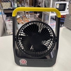 TOPLAND　トップランド　どこでもFAN　ホーム&アウトドア　SF-DF35BK　2022年製　ブラック　扇風機　ファン　3WAY　キャンプ　稼働確認済　中古　③の画像
