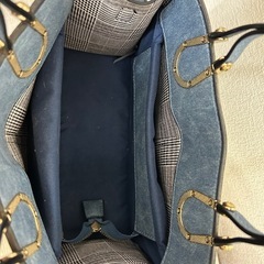 BACKYARD FAMILY エポメタルデニムライクトート ハンドバッグの画像