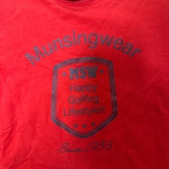 Munsingwear ゴルフ 長袖シャツ M 赤の画像
