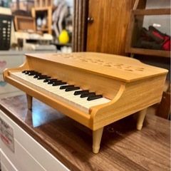 KAWAI ミニピアノ P-32 木製 トイピアノ kawai toy piano カワイ 可愛い おもちゃピアノ 子ども 子供用 楽器 音楽教育 インテリア ナチュラル 北欧 キッズ ギフト プレゼント 木製ピアノ 教育玩具の画像