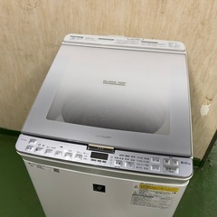 62○送料設置無料　2019年製　シャープ洗濯機　8㌔　熱乾燥4.5KGの画像